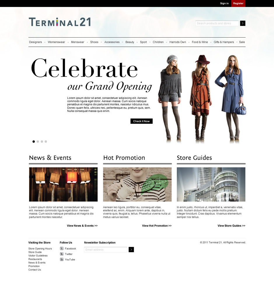 Terminal 21 Clean concept